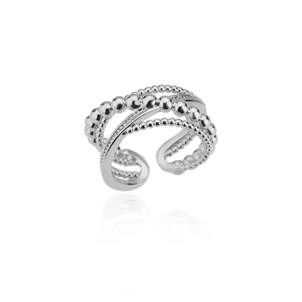 Zircon Geometric Open Rings