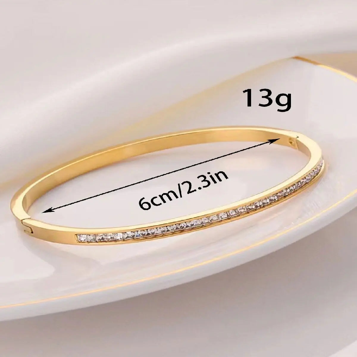 LuxeLine Titanium Bangle