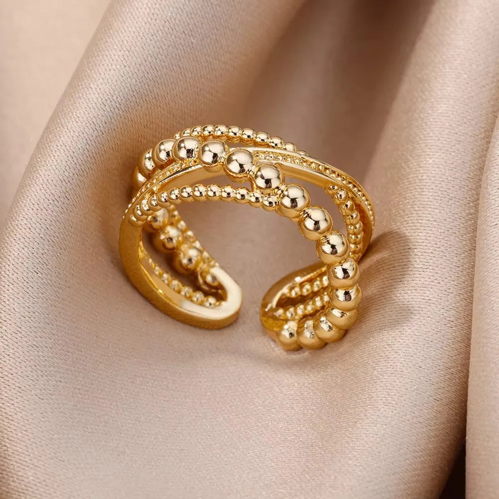 Zircon Geometric Open Rings