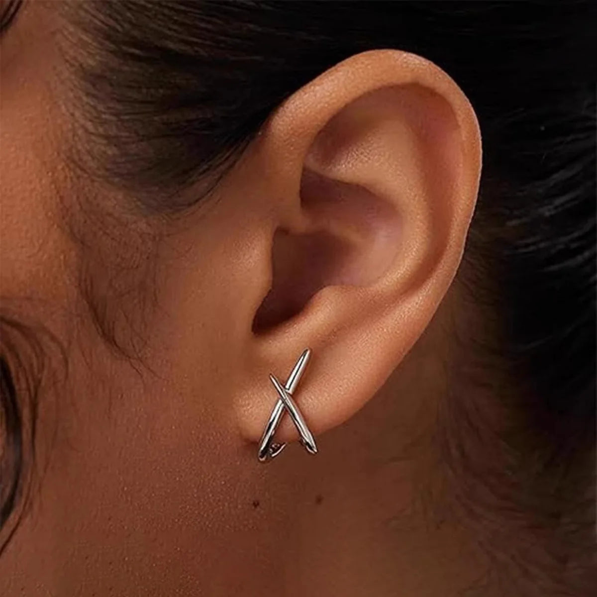 Minimalist Cross Stud Earrings