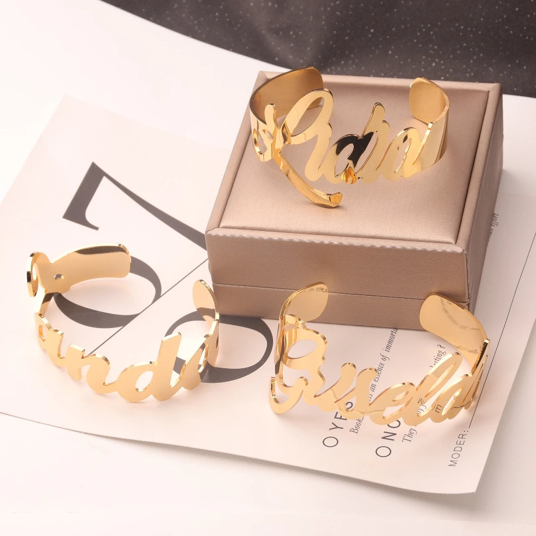 Custom Charm Name Bangle