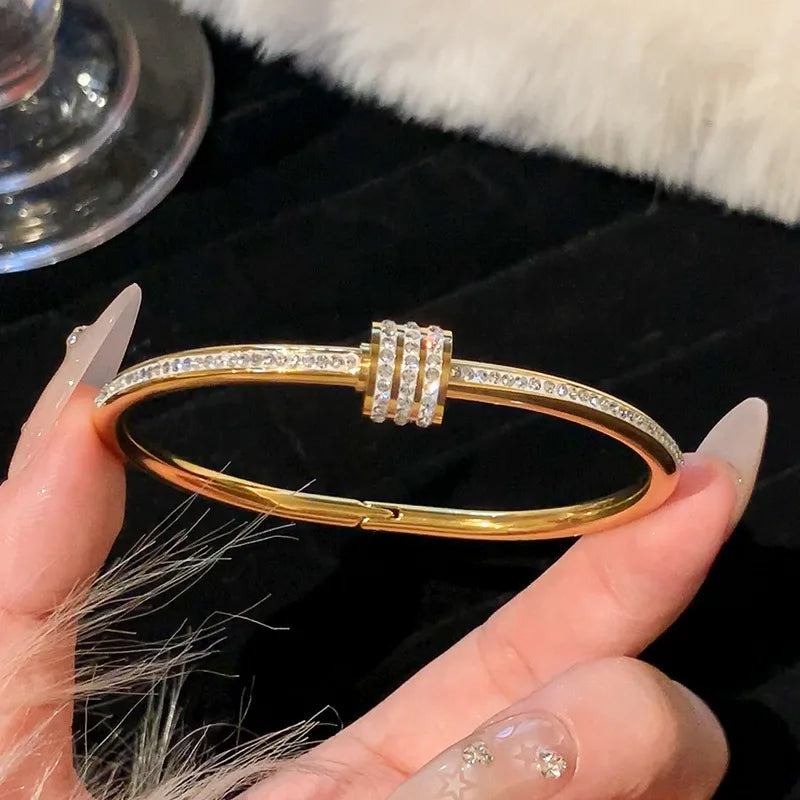 LuxeLine Titanium Bangle