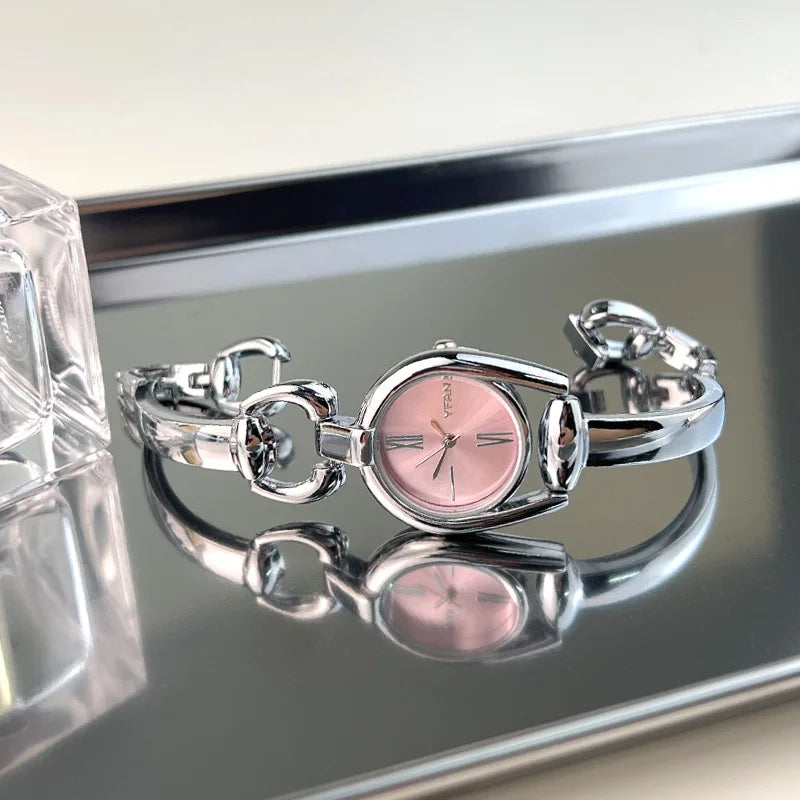 Retro Button Quartz Watch