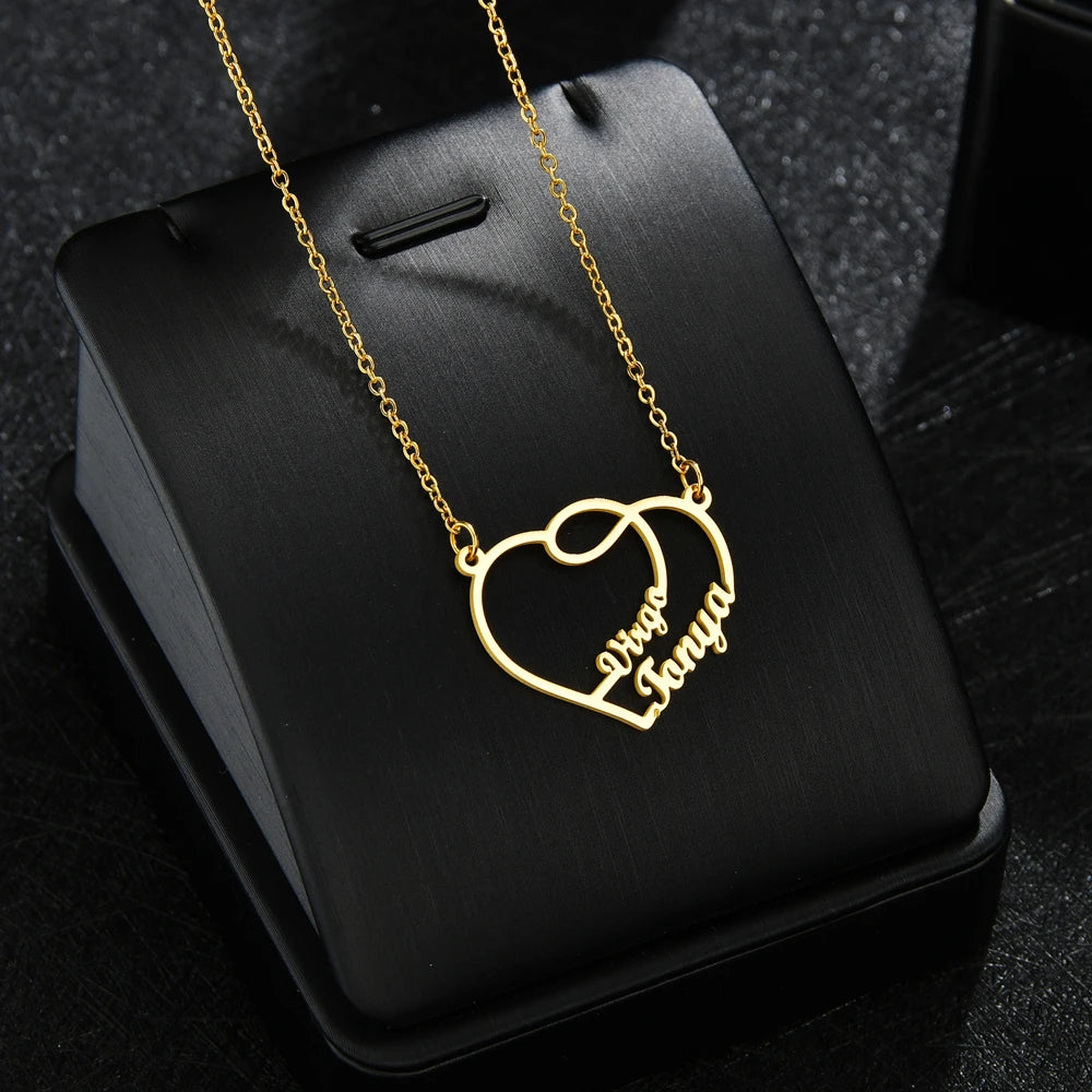 Euphoria Custom 2 Names Pendant Necklace