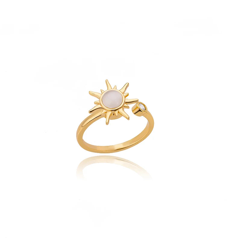316L Gold Tone Statement Rings