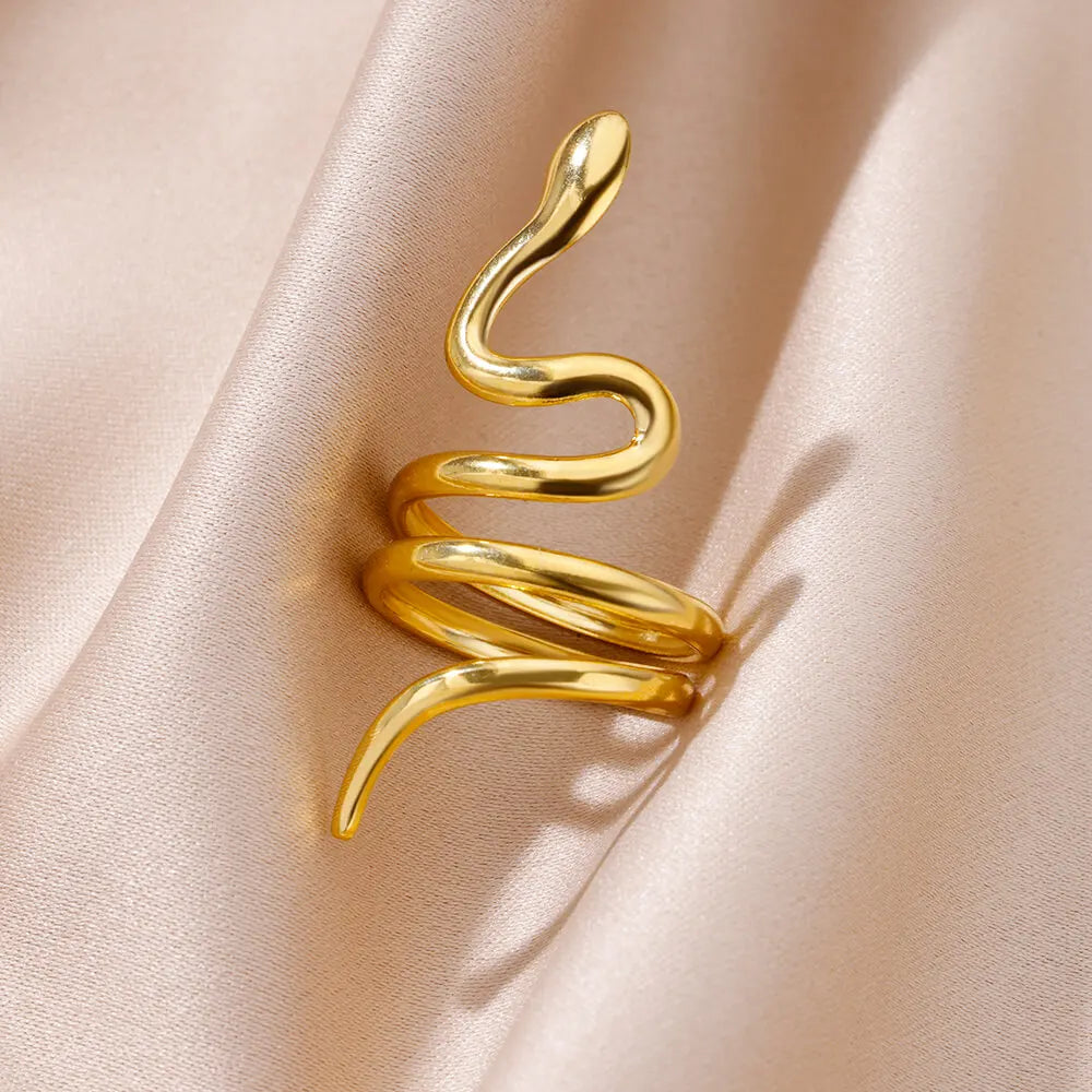 316L Gold Tone Statement Rings