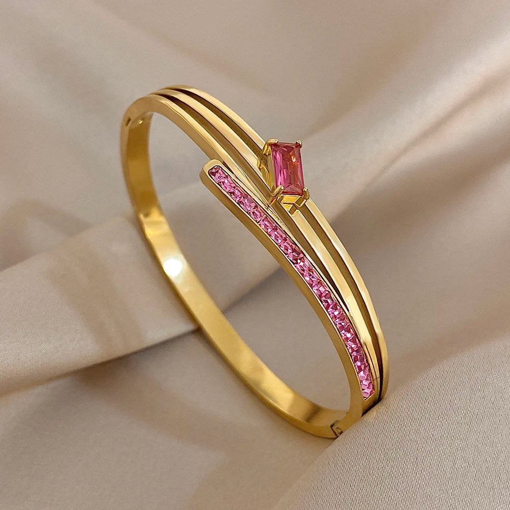 Rosé Amour Bangle Set