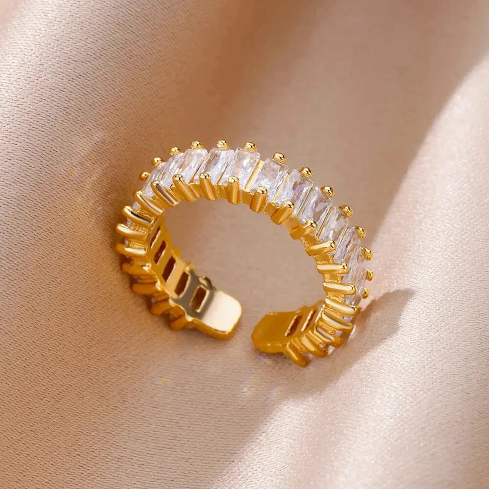 316L Gold Tone Statement Rings