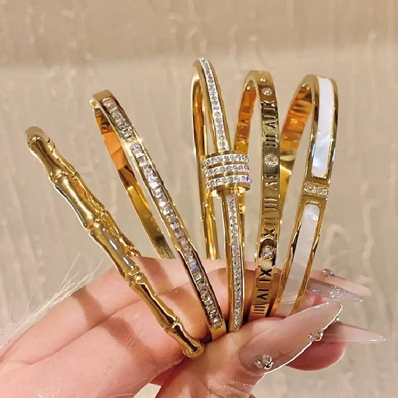 LuxeLine Titanium Bangle