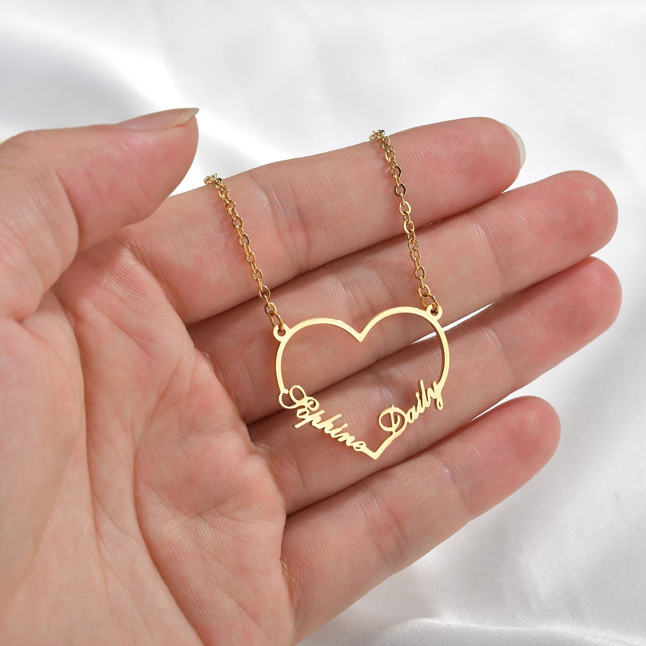 Euphoria Custom 2 Names Pendant Necklace