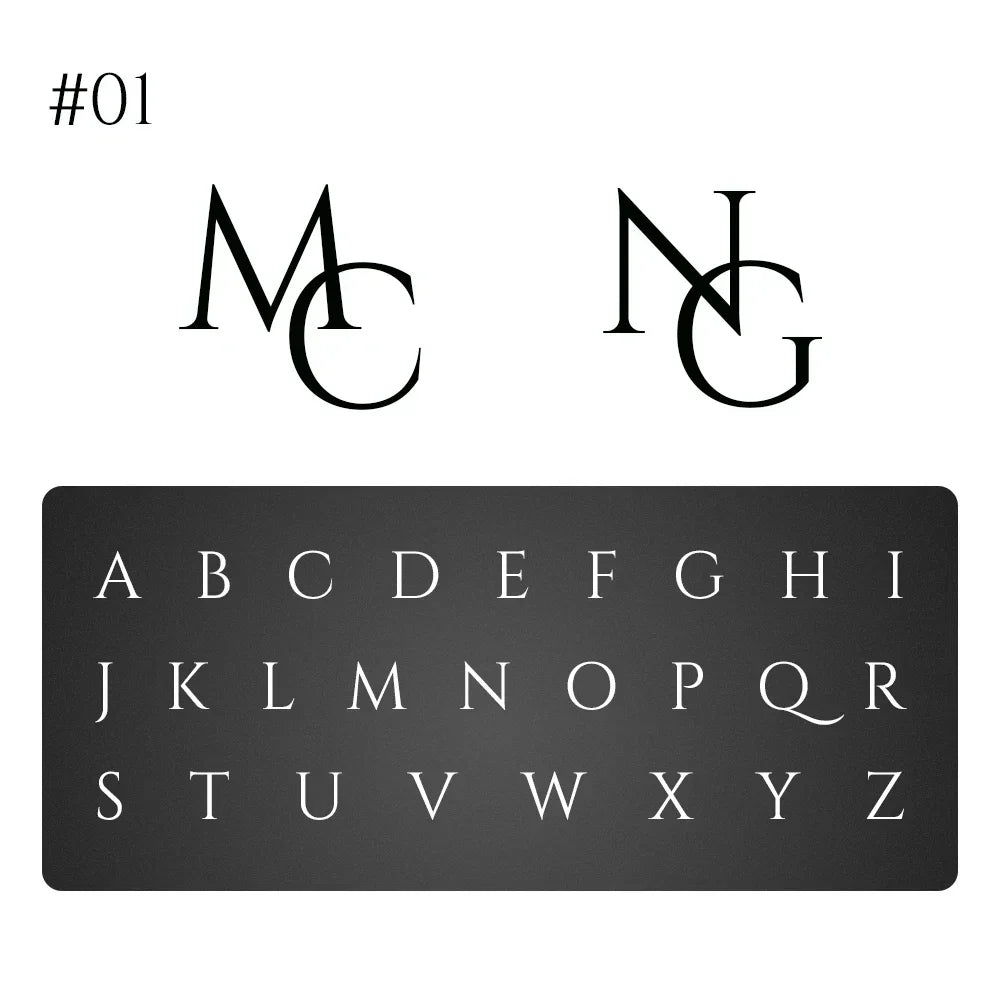Cora Custom InItial Cufflinks