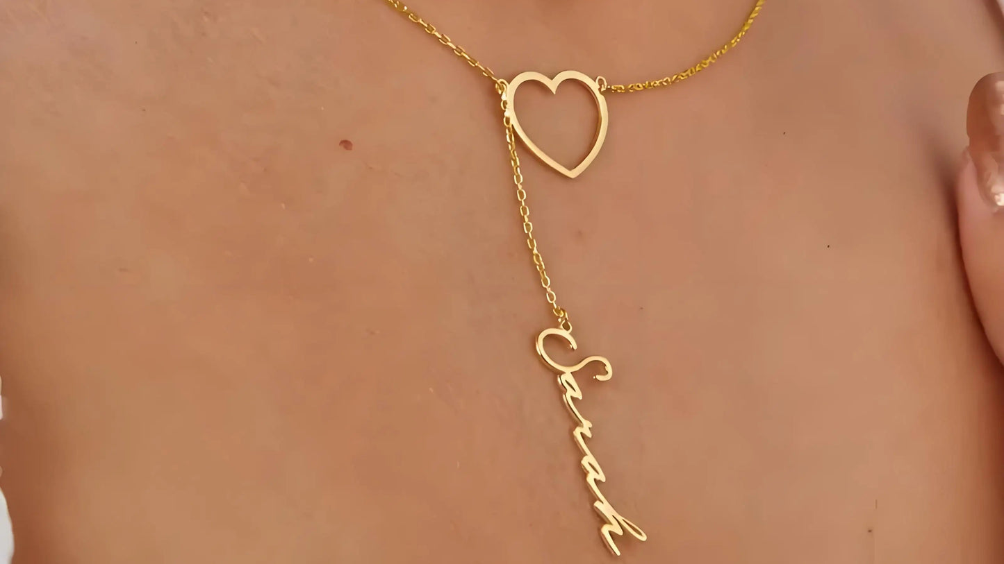 Liora Heart Name Necklace