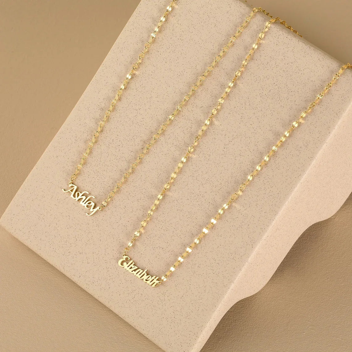 Custom Name Lip Chain Necklace