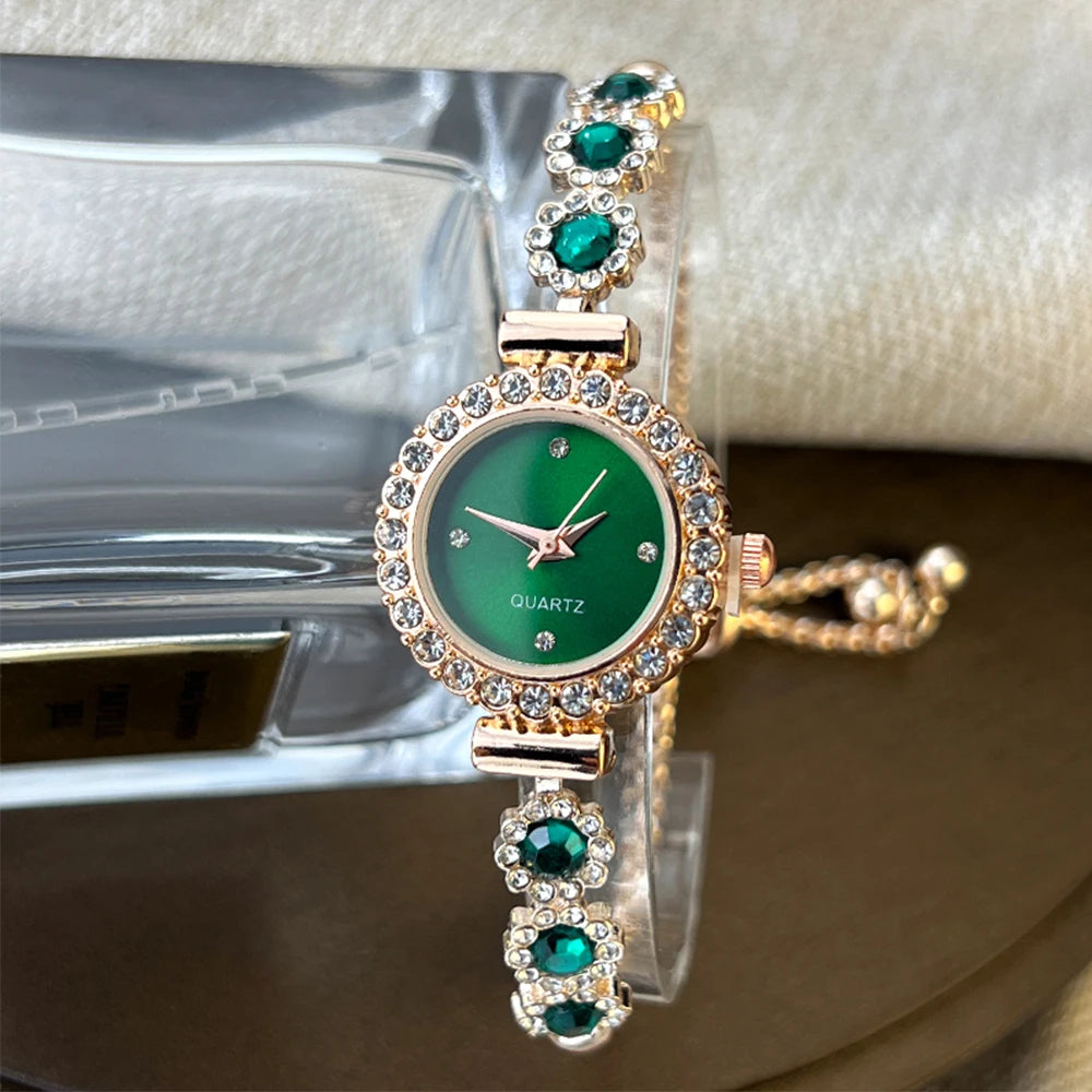 Crystal Dial Bracelet Watch