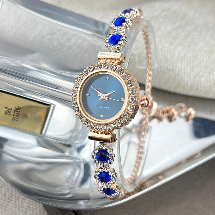 Crystal Dial Bracelet Watch