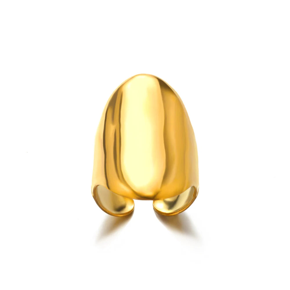 316L Gold Tone Statement Rings