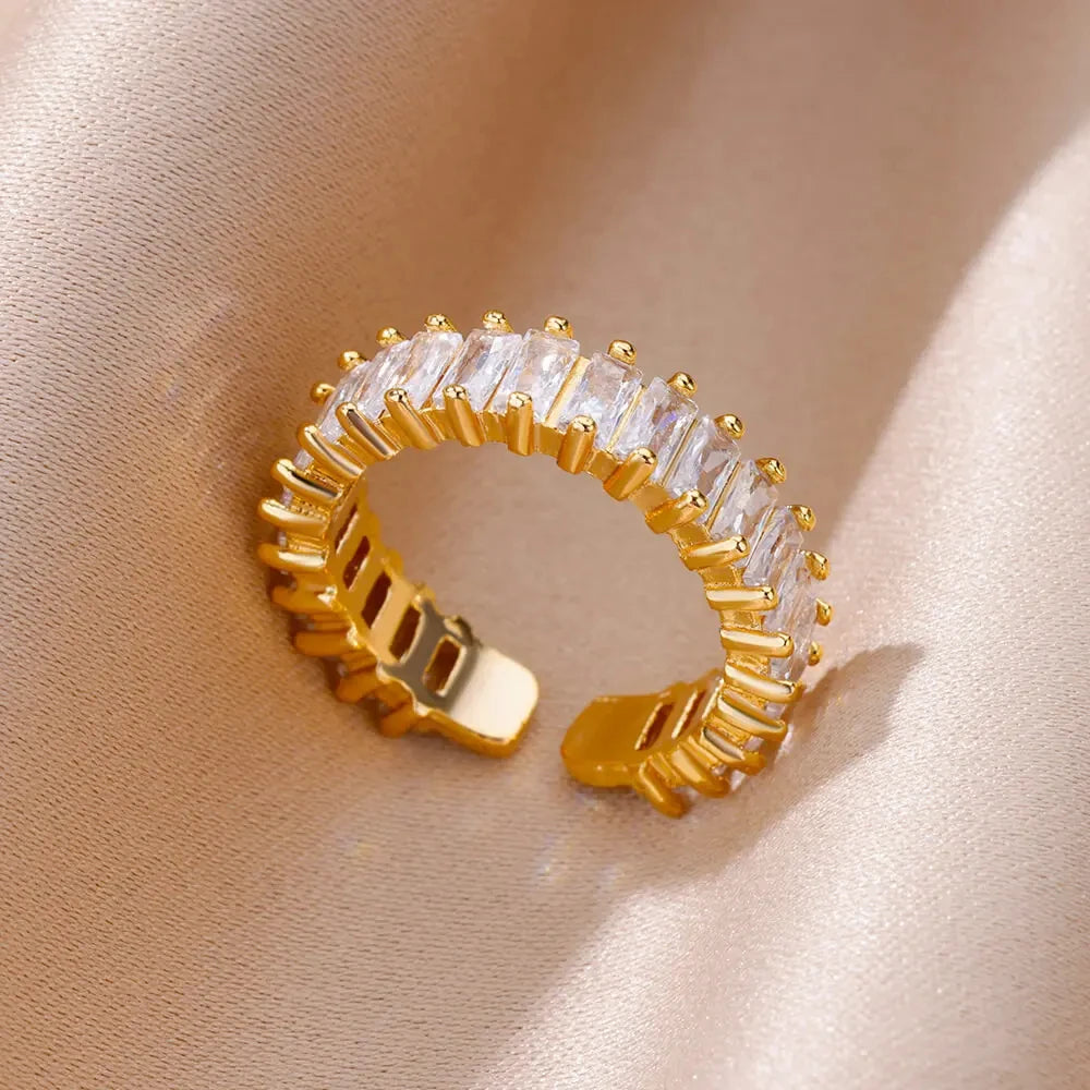 316L Gold Tone Statement Rings