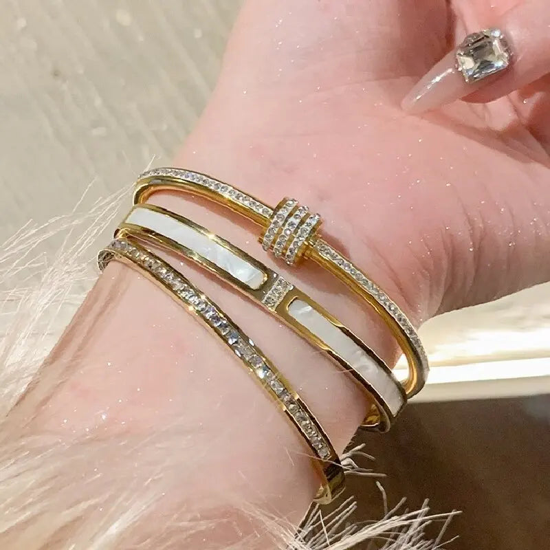 LuxeLine Titanium Bangle