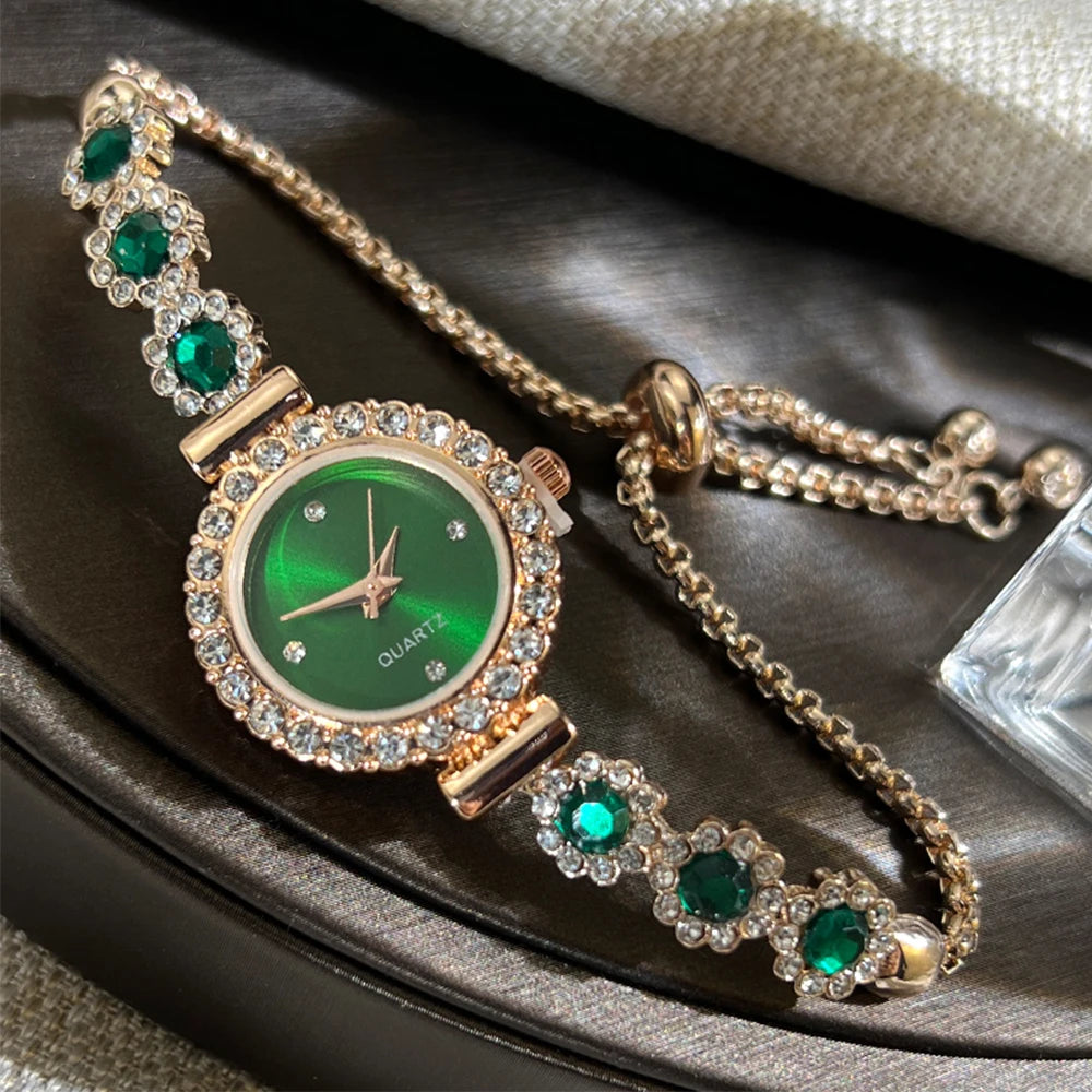 Crystal Dial Bracelet Watch