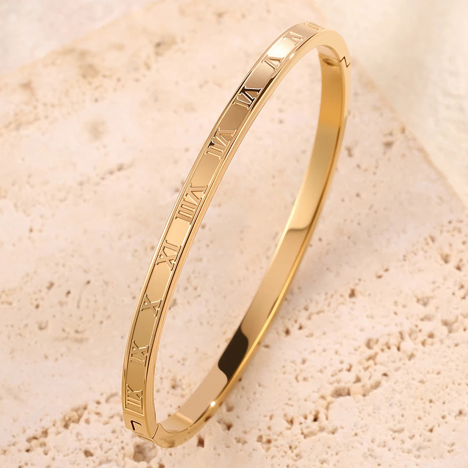 Zirconia Inlaid Stackable Bracelets