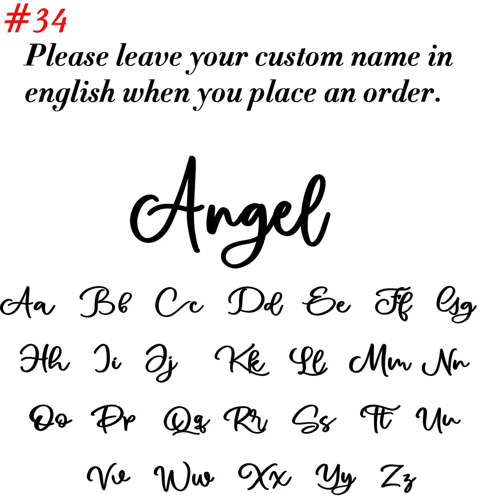 Custom Name Lip Chain Necklace