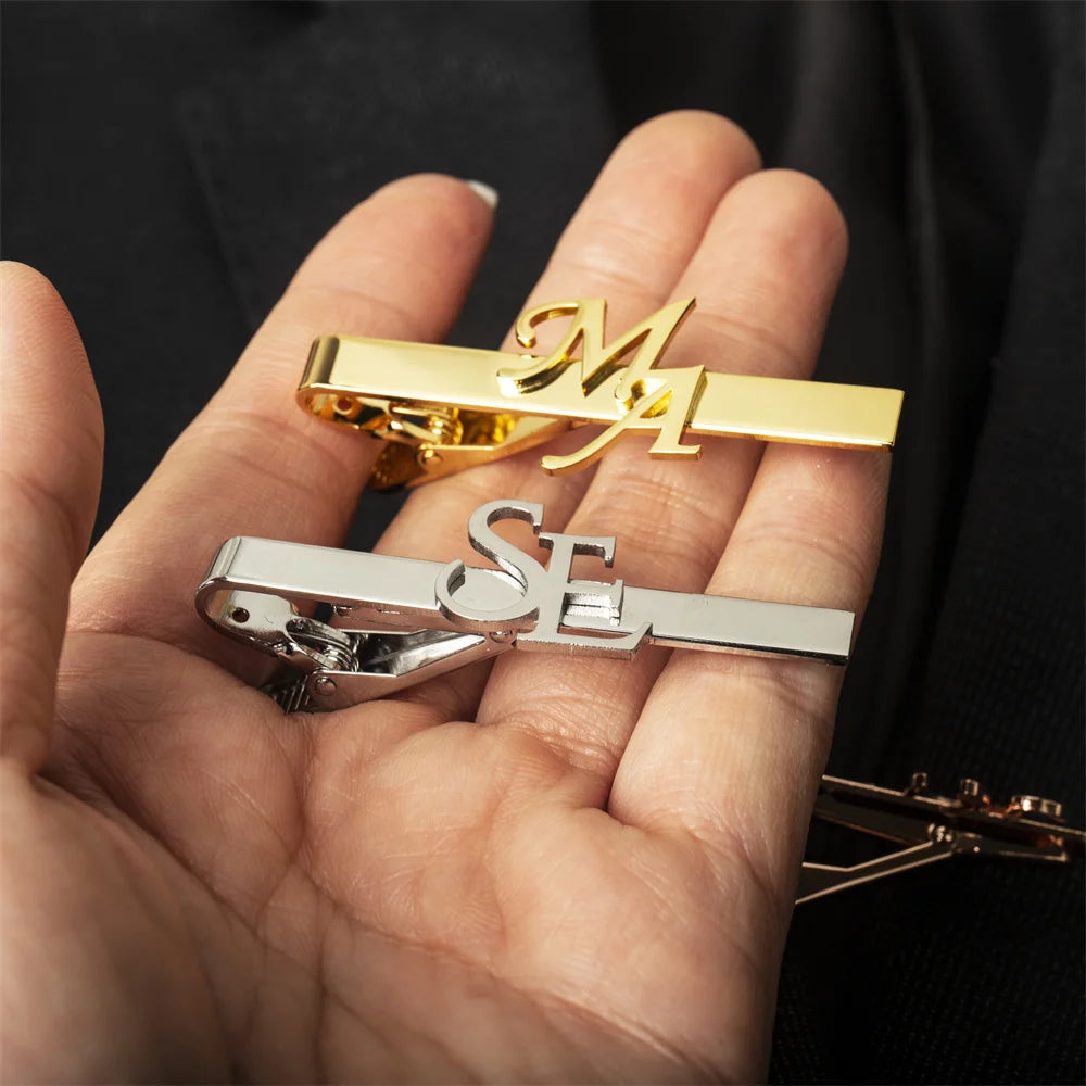 Tangula Custom Initial Tie Clip