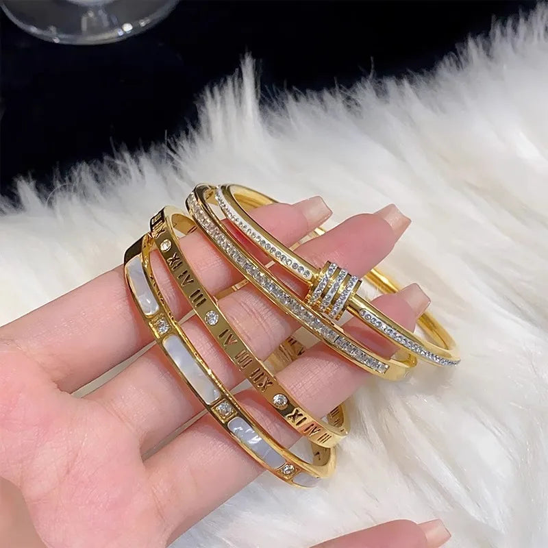 LuxeLine Titanium Bangle