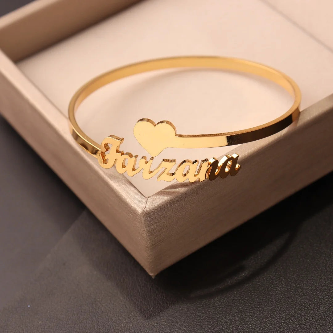 Custom Name Open Bangle