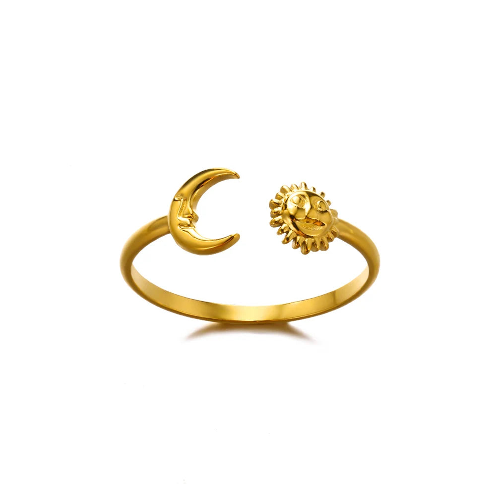 316L Gold Tone Statement Rings