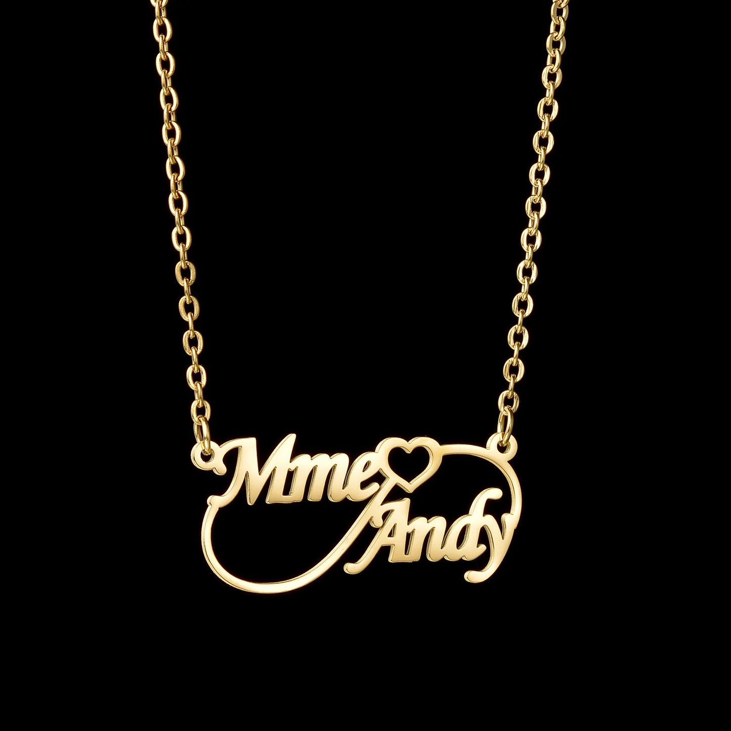 Euphoria Custom 2 Names Pendant Necklace