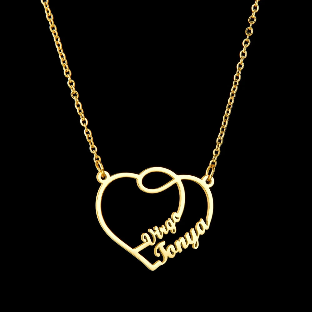 Euphoria Custom 2 Names Pendant Necklace