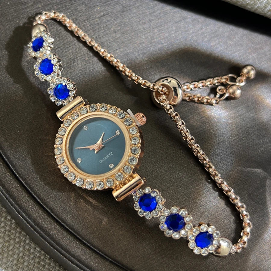 Crystal Dial Bracelet Watch
