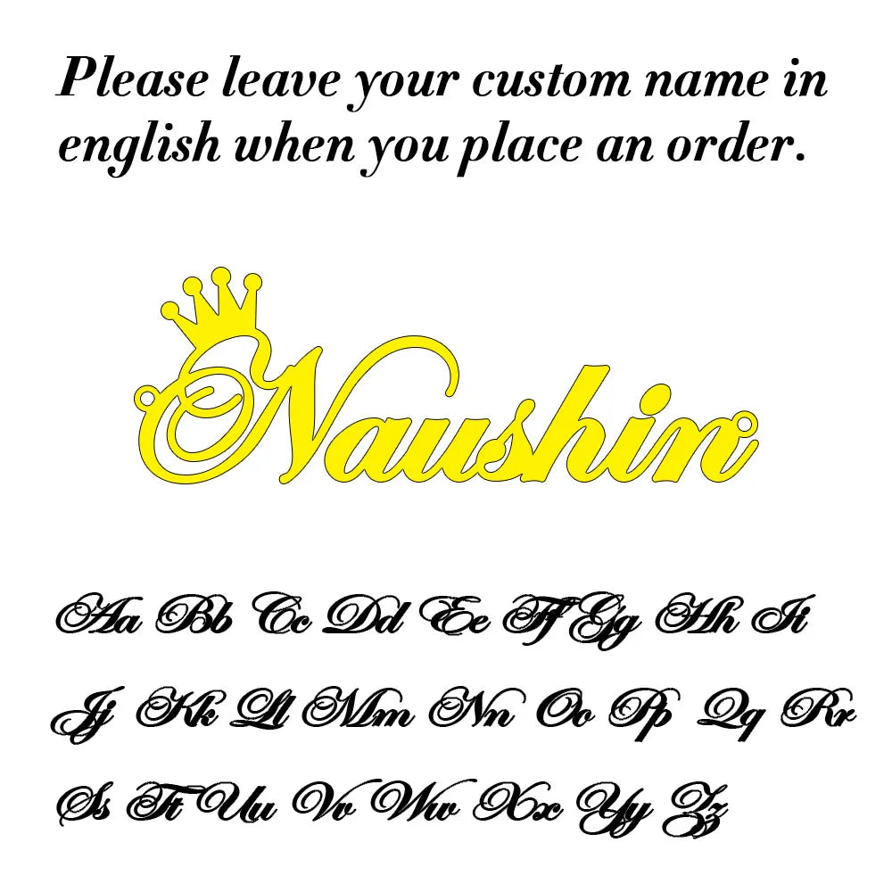 Custom Name Lip Chain Necklace