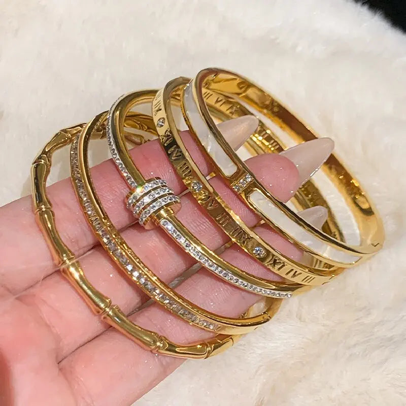 LuxeLine Titanium Bangle