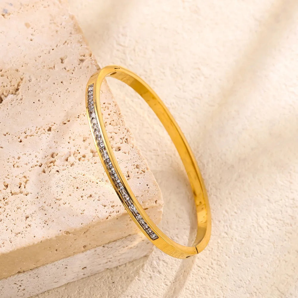 Titanium Steel Stacked Bracelets