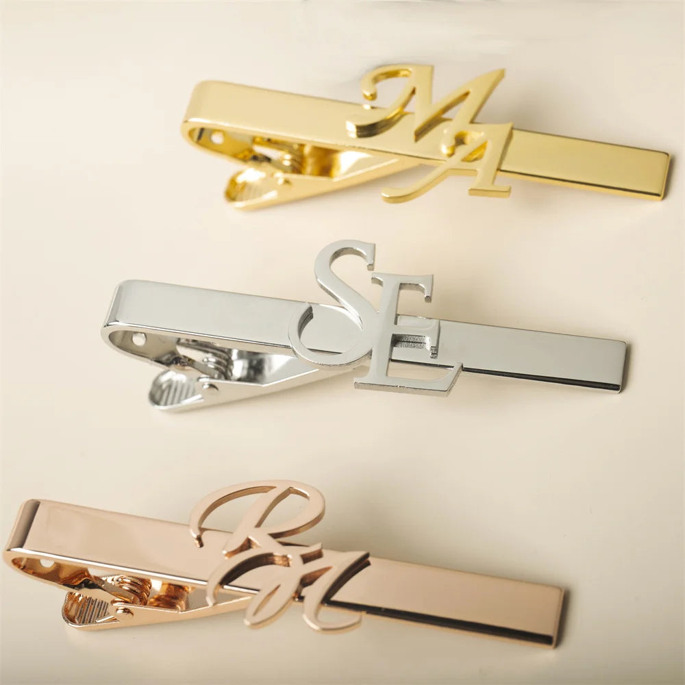 Tangula Custom Initial Tie Clip